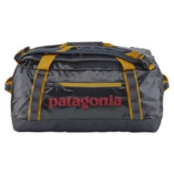 Patagonia Black Hole Duffel 40L Smolder Blue W/Buckwheat Gold