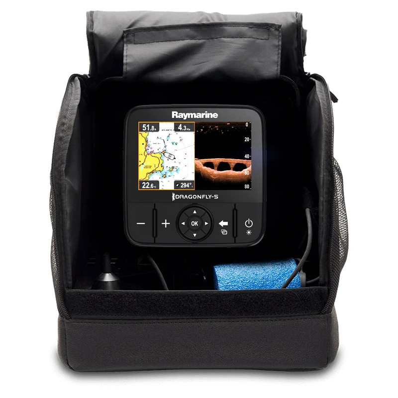 Raymarine Dragonfly 5 Pro Ice Fishing Bundle 1 Raymarine Dragonfly 5 Pro Ice Fishing Bundle